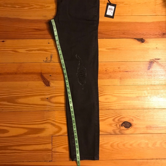 DKNY Black Distressed Skinny Jeans, NWT, 28 - Picture 12 of 14